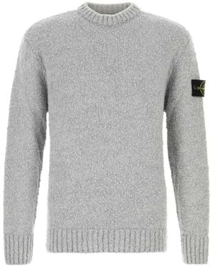 Stone Island Loose Crew Neck Sweater - Gray