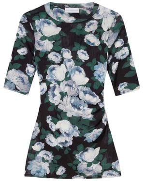 Stella McCartney Floral Round Neck Top - Green