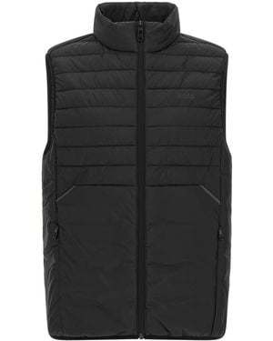 BOSS Mock Collar Jacket - Black