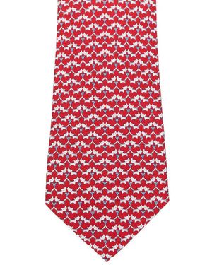 Ferragamo Printed Tie - Red
