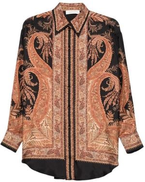 Zimmermann Printed Shirt - Brown