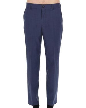 BOSS Flat Front Pants - Blue