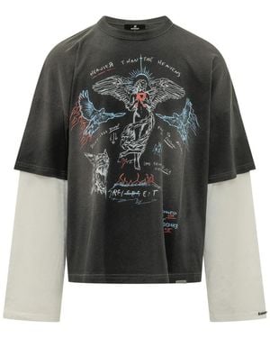 Represent Crew Neck T-Shirt - Gray