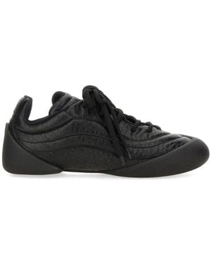 McQueen Leather Trainer - Black
