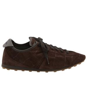 Jacquemus Textured Tennis Sneakers - Brown