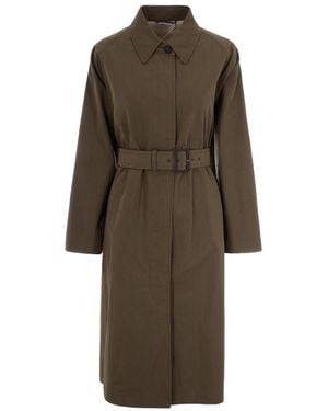 Max Mara Trench Coat Gabardine - Brown