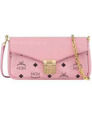 MCM Tracy Mini Crossbody Bag - Pink