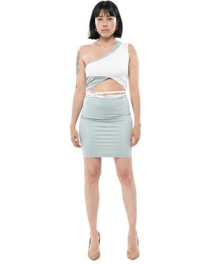 Off-White c/o Virgil Abloh Light One Shoulder Dress - Blue