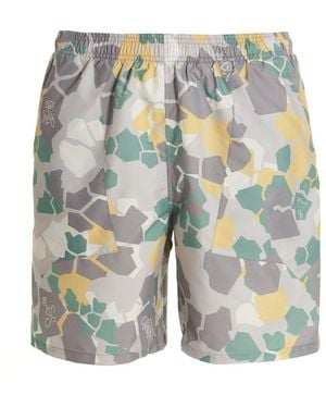 Objects IV Life Printed Beach Shorts - Blue