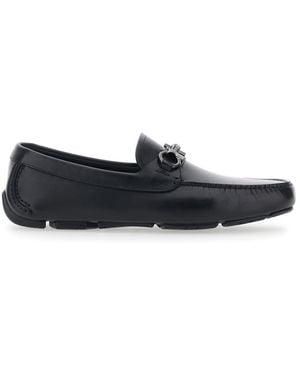 Ferragamo Leather Loafers - Gray