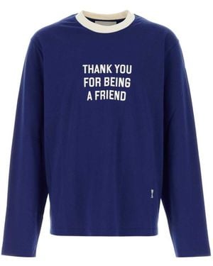 Ami Paris Full Sleeves T-Shirt - Blue