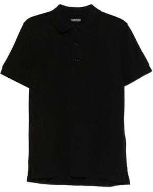 Tom Ford Shirt Collar Polo - Black