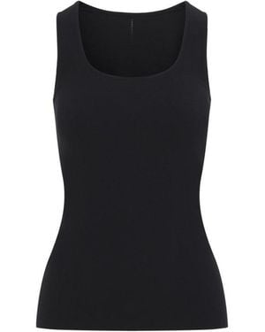 Wolford Solid Scoop Neck Top - Black