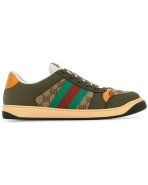 Gucci Leather Sneakers - Green