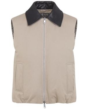 Brunello Cucinelli Shirt Collar Reversible Jacket - Brown