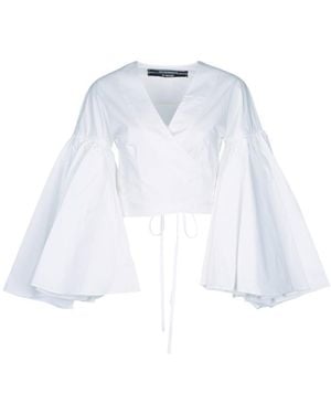 Jacquemus Solid V Neck Top - White