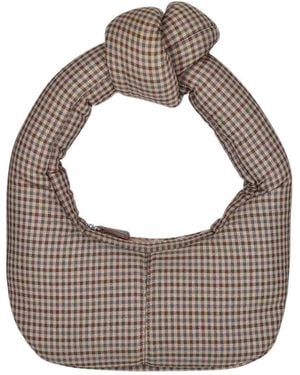 A.W.A.K.E. MODE Mia Large Hobo - Grey