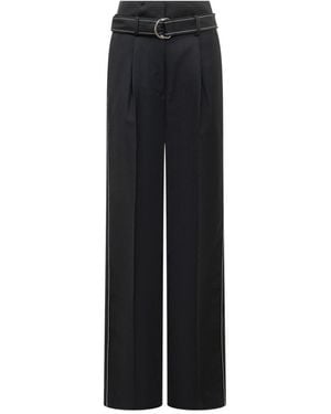The Seafarer Straight Flat Front Pants - Black