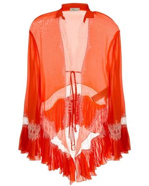 Blumarine Regular Lace Shirt - Orange