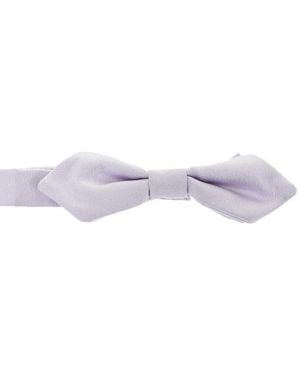 Corneliani Light Solid Bow Tie - Purple