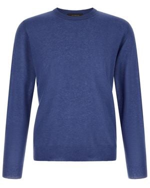 Zanone Crew Neck Sweater - Blue