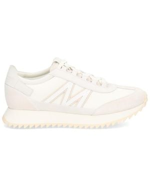 Moncler Logo Lace-Up Sneakers - Natural