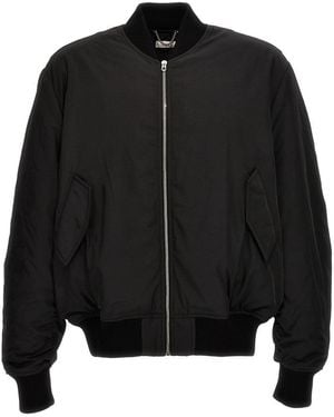 1989 STUDIO Solid Bomber Jackets - Black