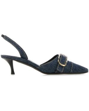 Givenchy Denim Voyou Pumps - Blue