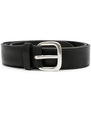 Orciani Logo Buckle Belt - Black