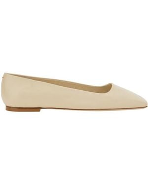 Aeyde Off Slip On Ballet Flats - Natural