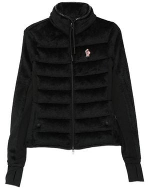 Moncler Qulited Mock Collar Jacket - Black