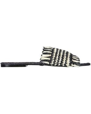 De Siena Tamires Fringed Flats - White