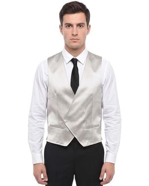 Corneliani V Neck Waistcoat - White