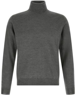 Zanone Turtle Neck Sweater - Gray