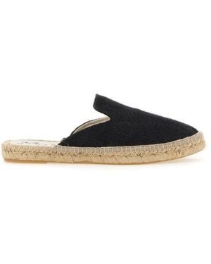 Manebí Slip-On Espadrille Mule - Black