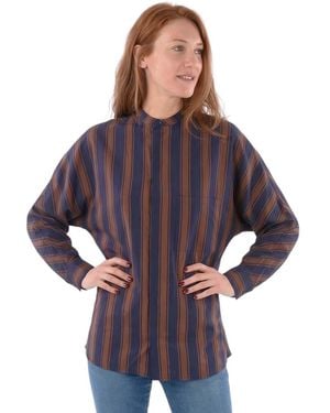Woolrich Crew Neck Stripes Shirt - Purple