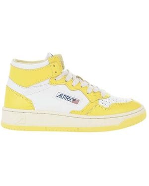 Autry Two-Tone Sneakers - Yellow