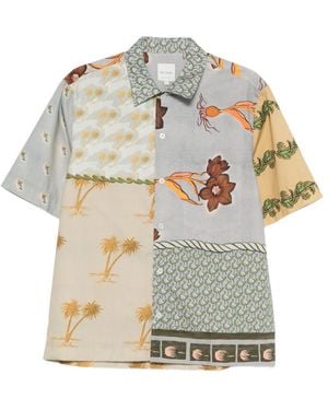 Paul Smith Regular Graphic Shirts - Gray
