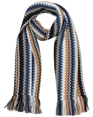 Missoni Signature Chevron Scarf - Blue