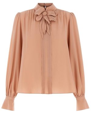 Valentino Crêpe Top - Pink