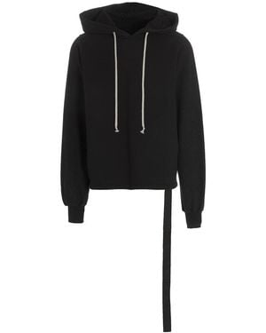Rick Owens Solid Oversized Hoodie - Black