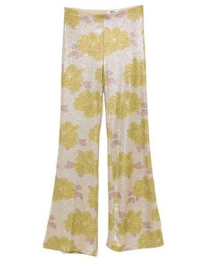 Siyu Printed Flare Pant - Yellow