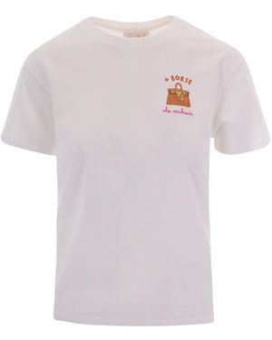 MC2 Saint Barth Graphic Crew Neck T-Shirt - White