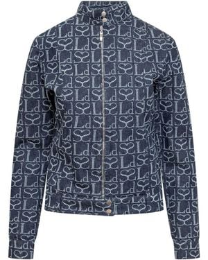 Ludovic de Saint Sernin Logo Band Collar Blazer - Blue