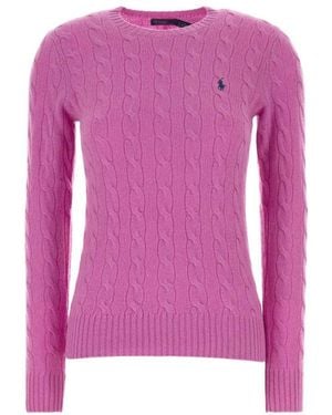 Polo Ralph Lauren Knitted Crew Neck Jumper - Pink