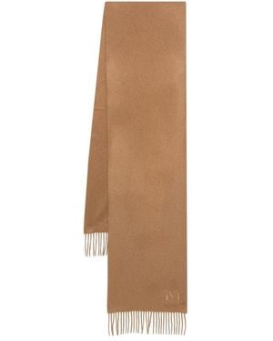 Max Mara Logo Scarf - Natural
