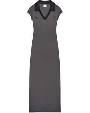 Courreges Courregès Sports Polo Long Dress - Gray