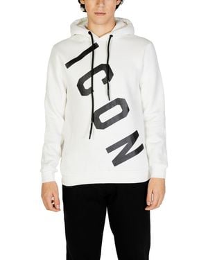 ICON DENIM Regular Logo Hoodie - White