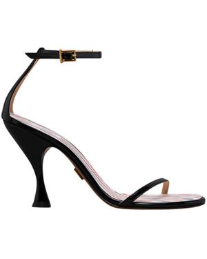 Thom Browne Open Toe Heels - Black