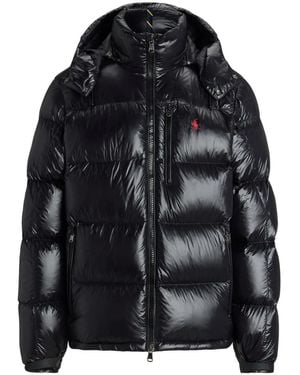 Ralph Lauren Glossy Puffer Jacket - Black